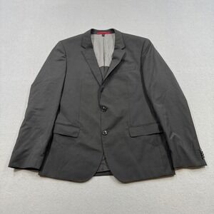 Hugo Boss Blazer Men's 42R Black Lined Wool Two Button Notch Lapel Sport Coat